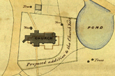 1838 Plan of new church for Stanmer