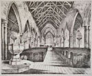 1853c All Saints Church drawing by William Alfred Delamotte