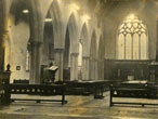 All Saints Church interior view c1950