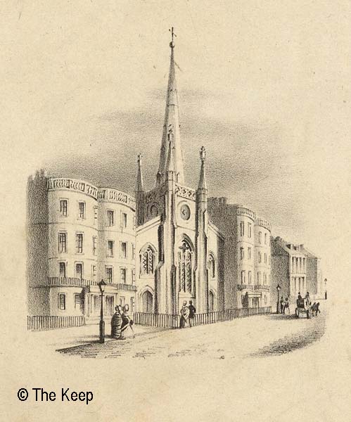Engraving Christ Church in 1838