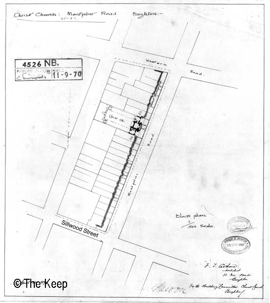 Site of Christ Church in Montpelier Road