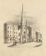 Engraving of Christ Church c1838 Ref: AMS 7181/1/1