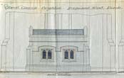 Plan for new West Porch in 1908 Ref: DB/D/8/5987