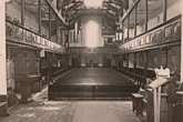 Holy Trinity Church pews and gallery on 24 November 1988