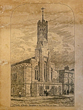 Depicts the 'New Front Porch and Tower' [built c1855] designed by Somers Clarke the younger and J T Micklewaite