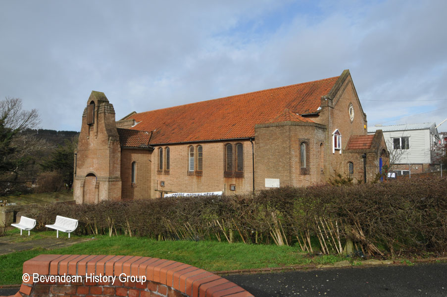 St Cuthmans Church from Whitehawk Way Feb 2011