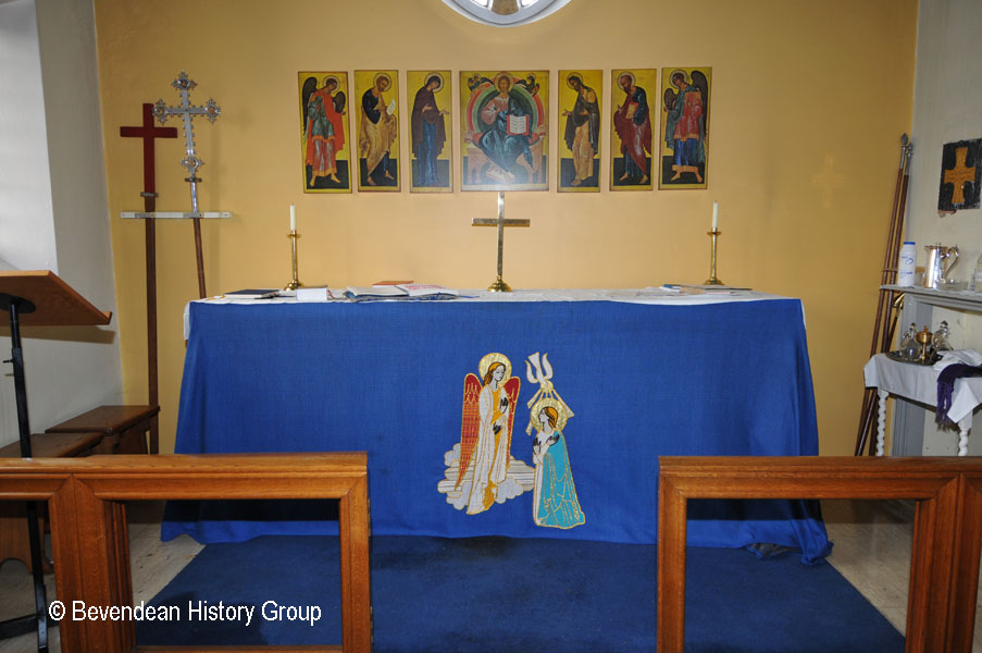 St Cuthman’s Church Altar in Lady Chapel Feb 2011