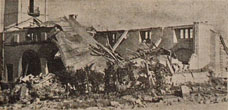 St Cuthman's Church bombed on 16 August 1943 (c) Brighton Herald