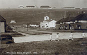 St Cuthman's Church on the right of Lintott Avenue c1938