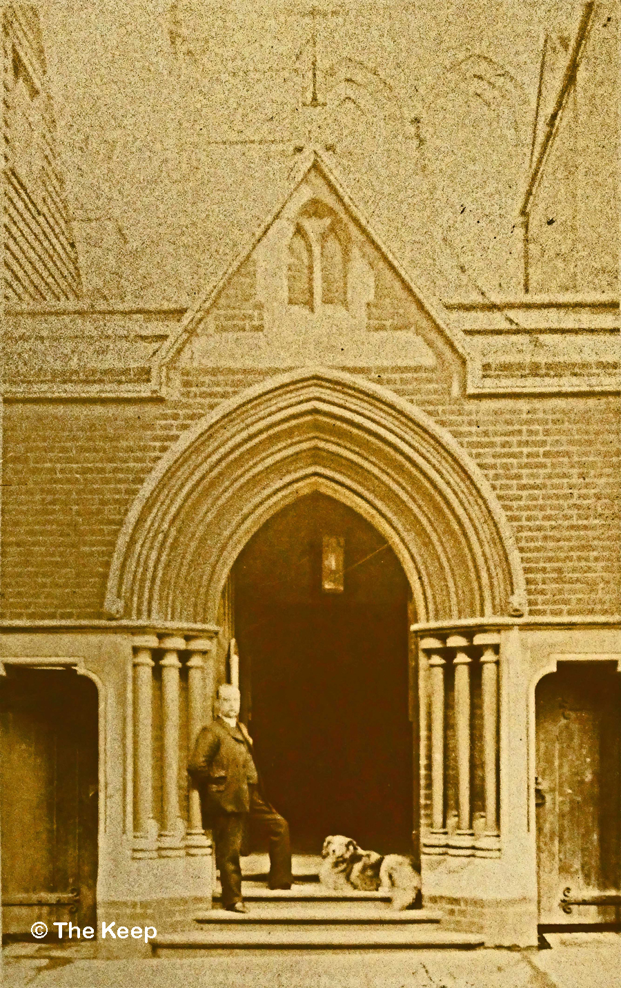 Entrance to St James Church c.1920