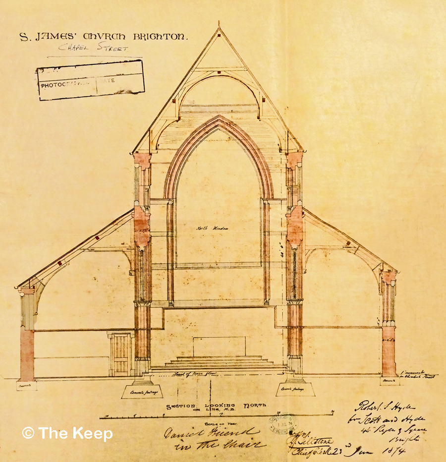 Section through St James Church