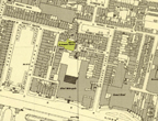 1952 map showing location of St Margaret's Church