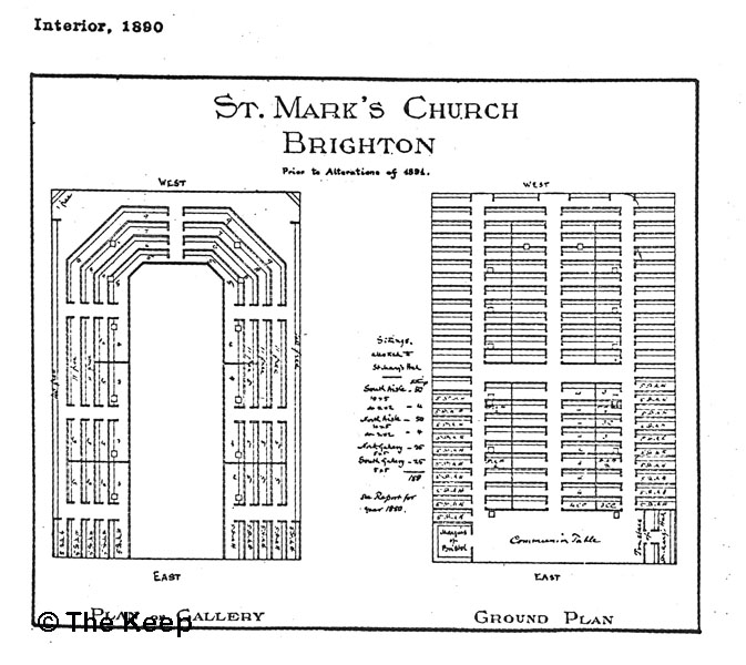 St Mark's Church seating layout