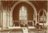 St Mark's Church interior view towards the Sanctuary c1910