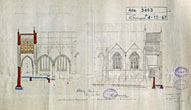 Plan St Mark's Church 1891 showing proposed additions