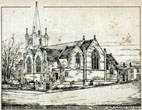 Drawing St Mark's Church c1910 showing proposed enlargement