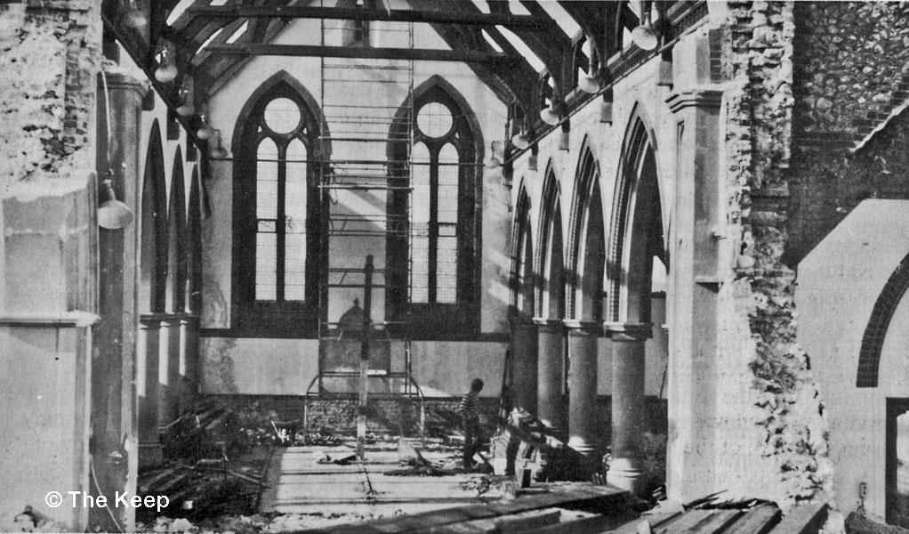 Demolition of St Saviours Church 1983
