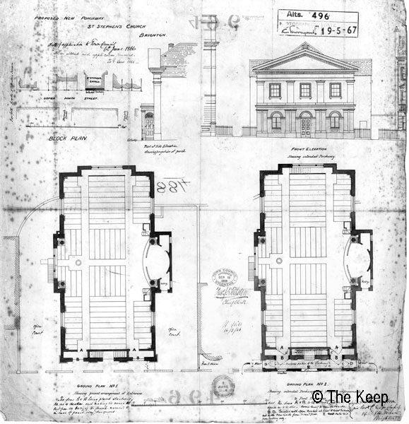 Plans of St Stephens Church June 1865