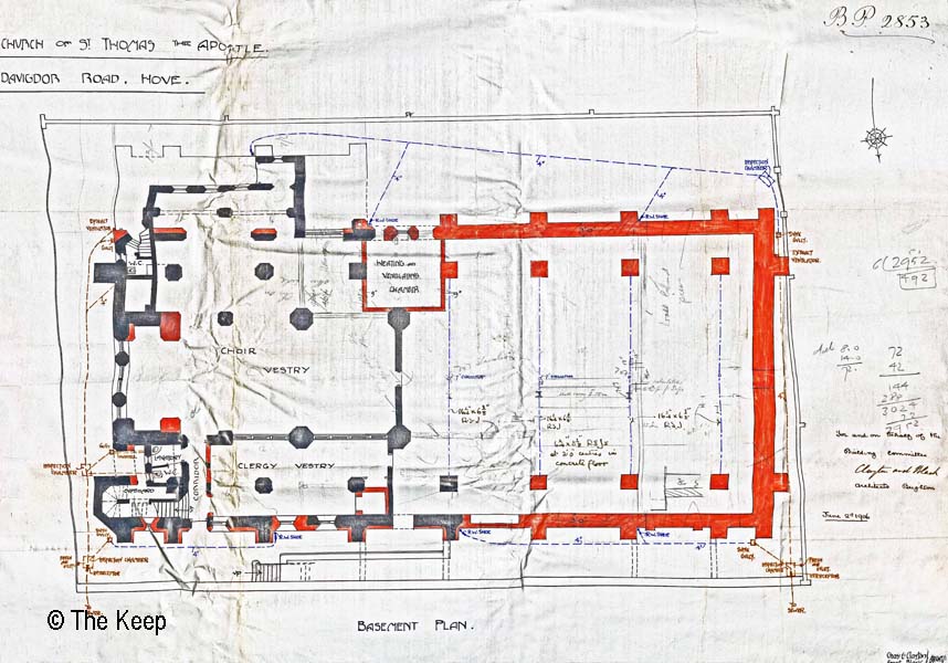 St Thomas Basement Plan DO/C/6/2096