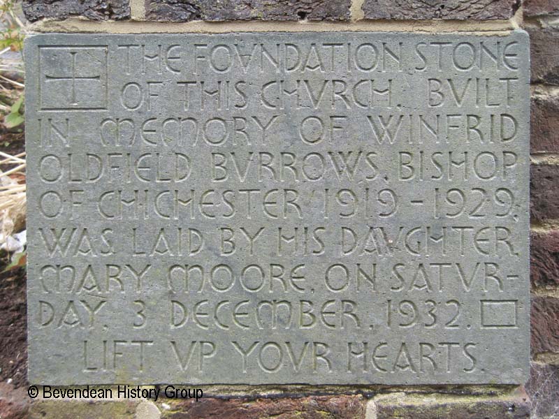 Foundation Stone St Wilfrid Church dated 3 Dec 1932