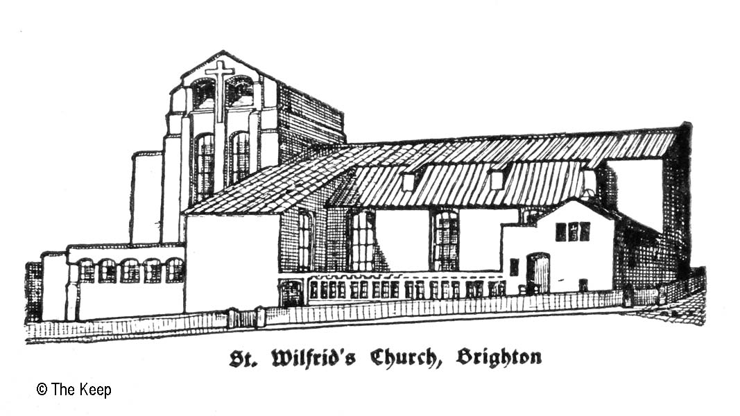 Line drawing new St Wilfrid's Church