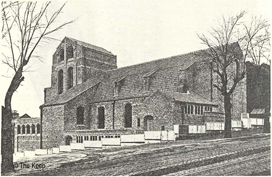 Drawing of the new church of St Wilfrid