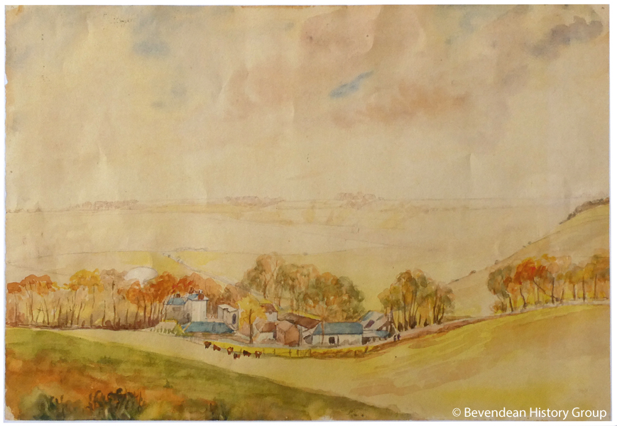 Bevendean Farm by Violet Allcorn c1940