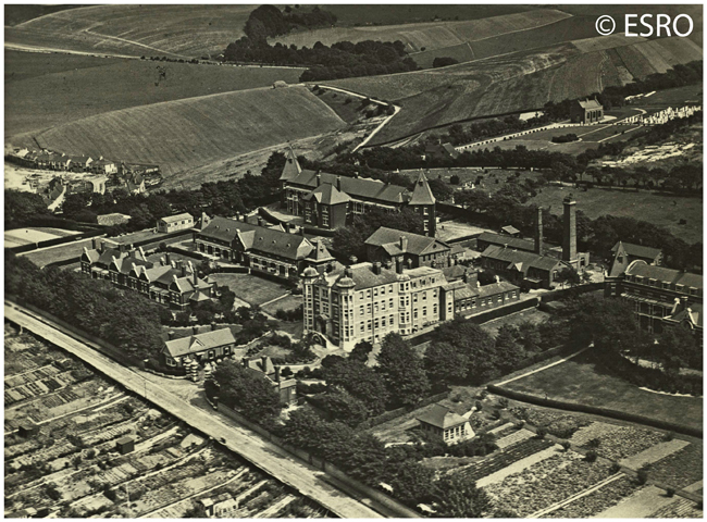 Bevendean Hospital from the air in 1933