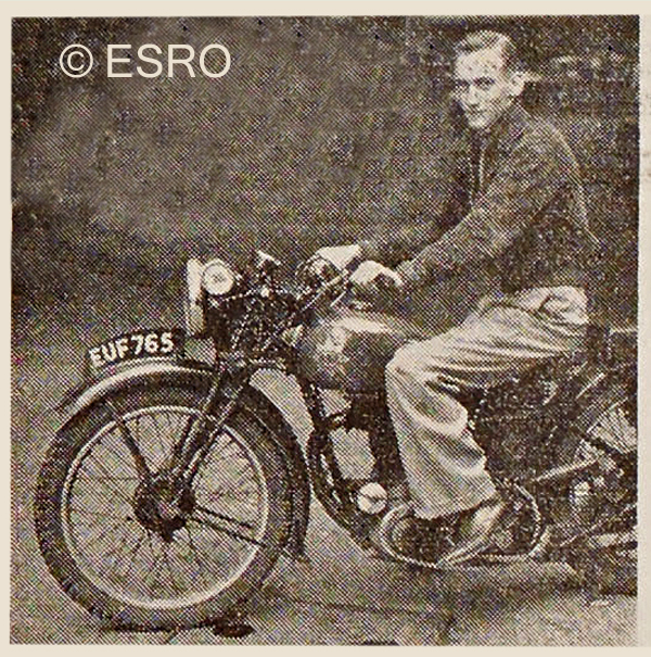 20 May 1939 Mr Catt on Motorcycle