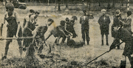 Cricket Pitch on the Avenue Green c1946/47