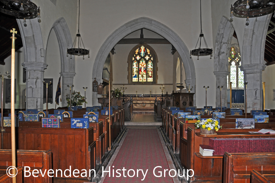 St Peters Church interior towards east end
