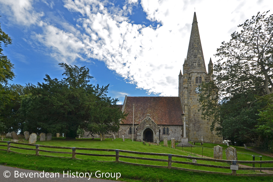 Chiddingly Church from Church Lane in 1012