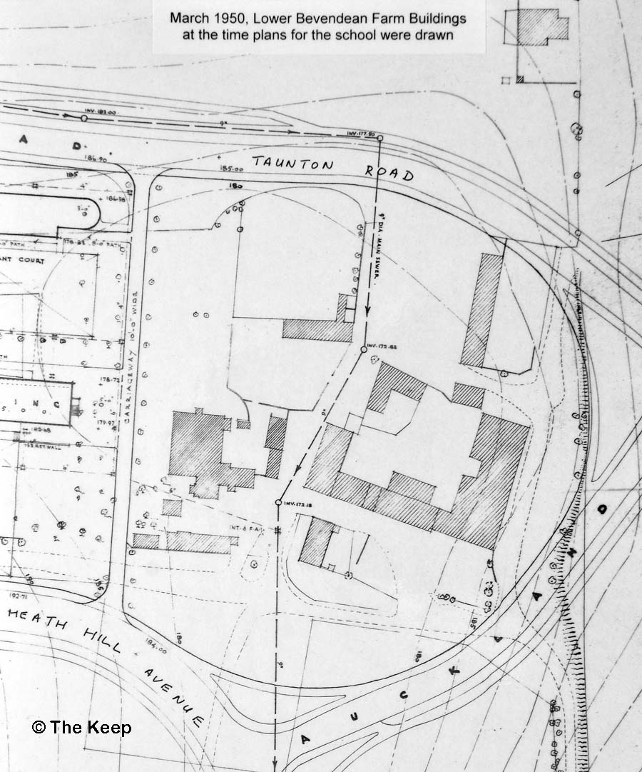 Lower Bevendean Farm Plan 1950