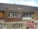 Construction of dining room extension September 2023