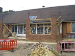 Construction of dining room extension September 2023