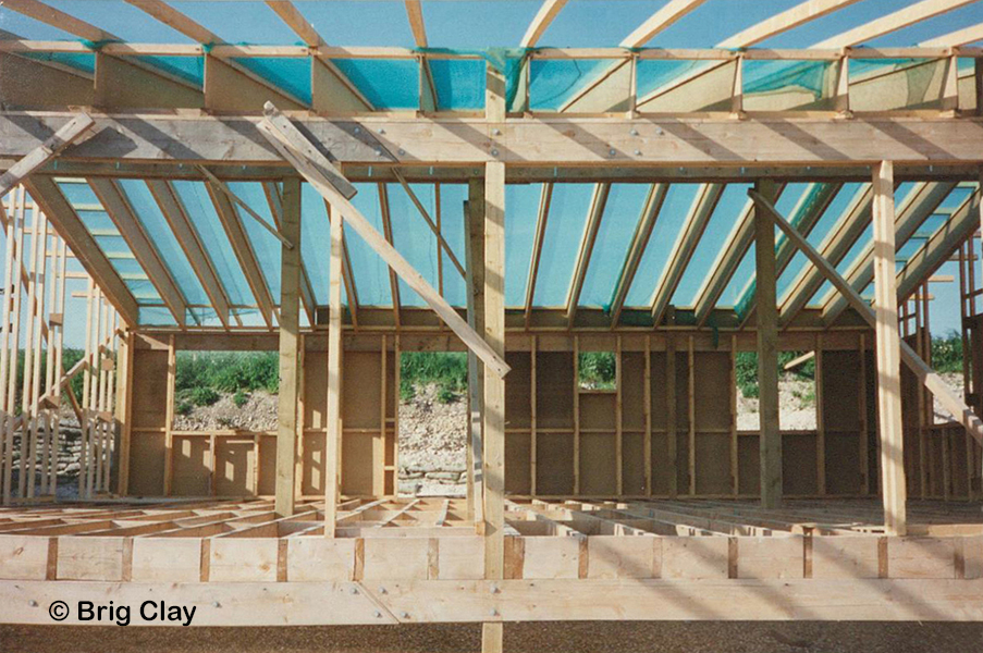 Frames for one house underway ACC 14063_021a