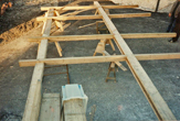 Building the frames in January 1998