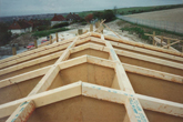 View over a partly completed roof May 1998