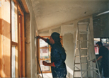 Preparing the walls February 1999