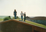 Standing on a finished roof Summer 1999