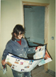 Looking at a paint chart December 1999