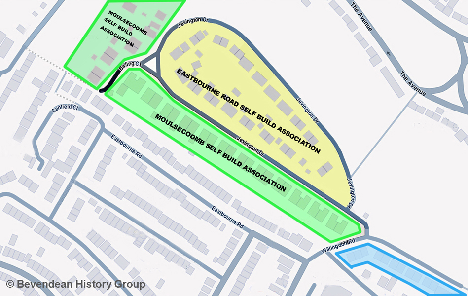 Sketch map of Jevington Drive Self Build