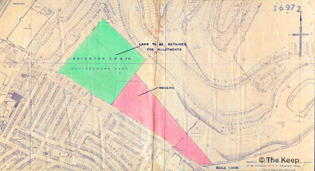 Moulsecoomb Estate Allotments approved 17 Dec 1959