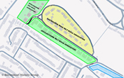 Sketch showing which Housing Association developed which piece of land