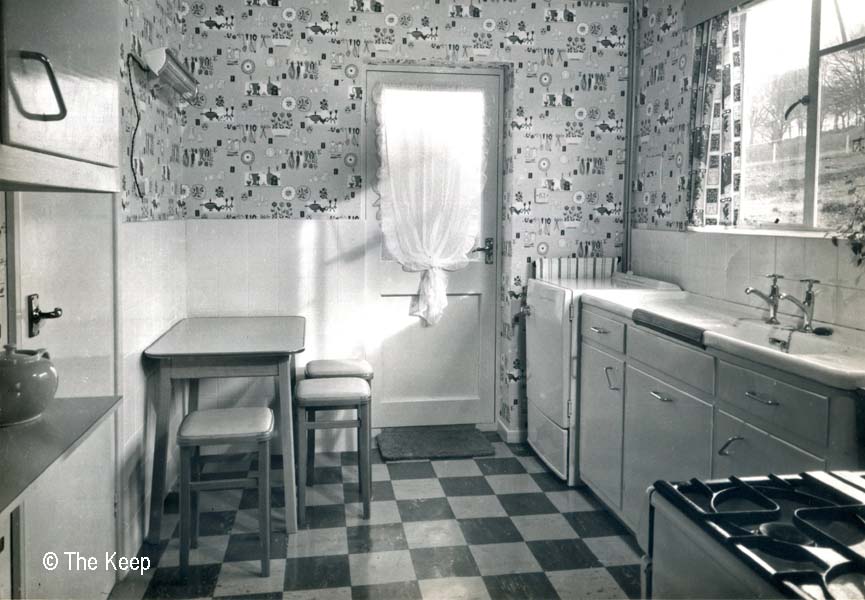 The kitchen looking towards the dining room