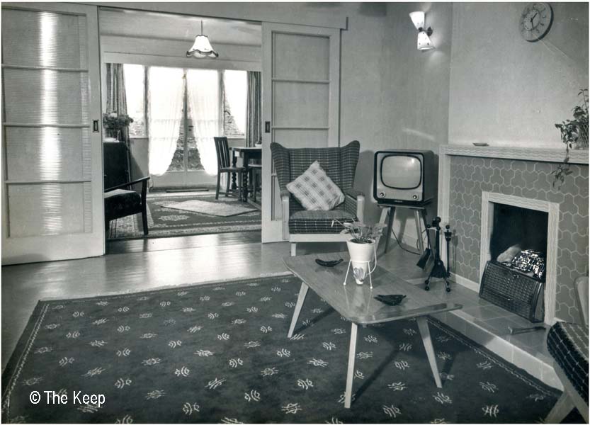 The lounge looking towards the dining room