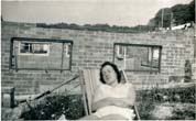 Relaxing in the garden at 10 Lucraft Road c1958