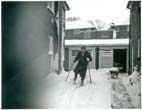 Snow on house drive at 10 Lucraft Road 1960s