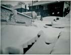 Snow in back garden at 10 Lucraft Road 1960s