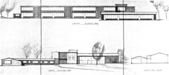 Partridge House Proposed Elevations from The Builder in 1953